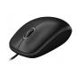 Preview: Logitech B100 USB Maus schwarz – 3 Tasten, optisch, kabelgebunden, für Büro & Homeoffice